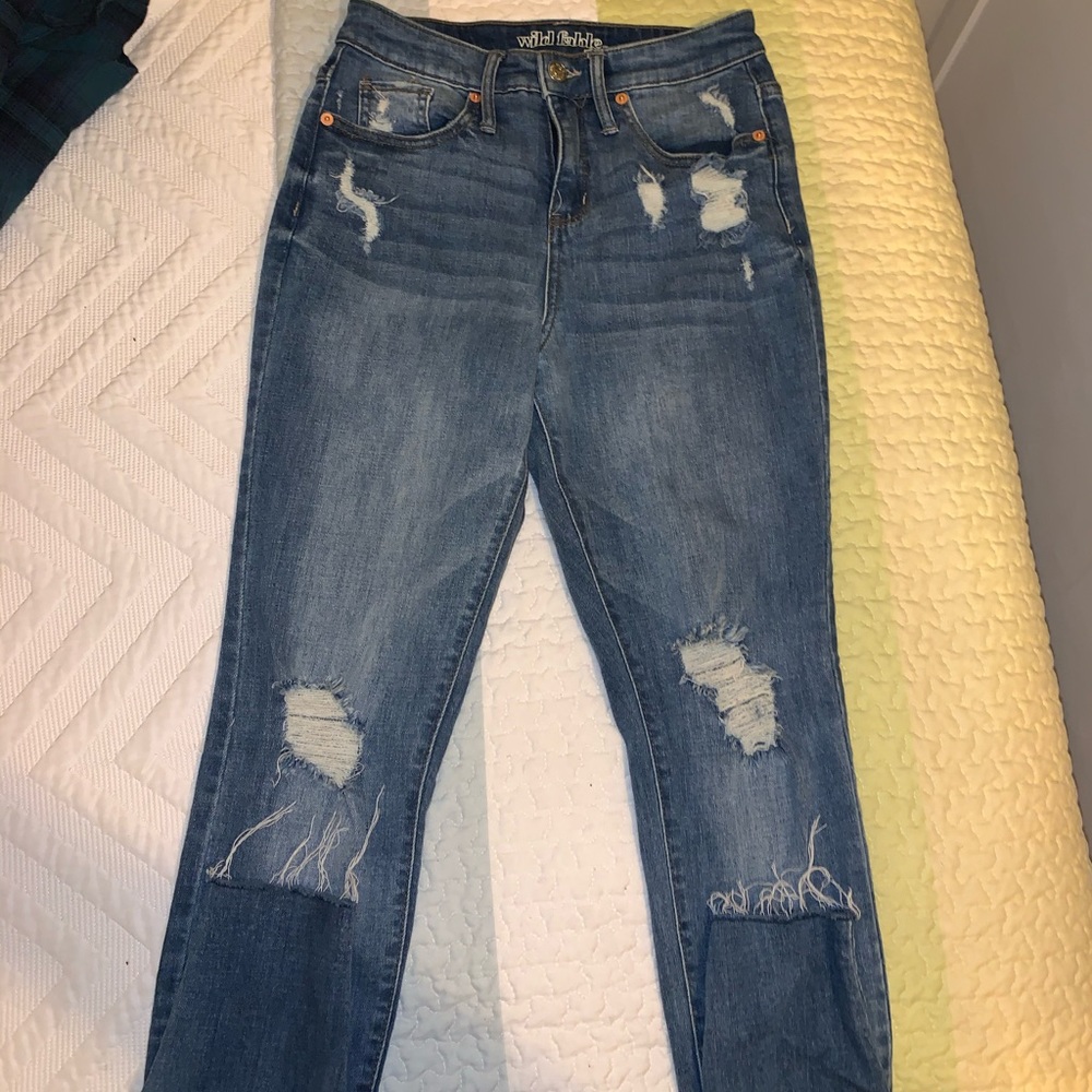 Wild Fable Distressed Light Wash Skinny Jeans